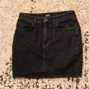 BDG Urban Outfitters Black Denim Mini Skirt